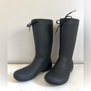 Womens Freesail Crocs tall lightweight rain boots size 7